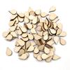 15-100mm Wooden Shape Cutouts Wood Water Drop Shape Discs Slices Wood Pieces Embellishment DIY Crafts Ornament Home Decorations
