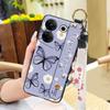 Ring Kickstand Phone Case For Tecno Camon20 Pro 5G/CK8n Dirt-resistant Silicone Fashion Design Wristband Phone Holder
