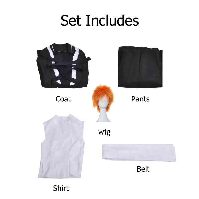 

Аниме Блич Тысячелетняя Кровавая Война Куросаки Ичиго Косплей Костюмы Общество Душ Шинигами Комплект Замок Крой На День Банкай Форма L