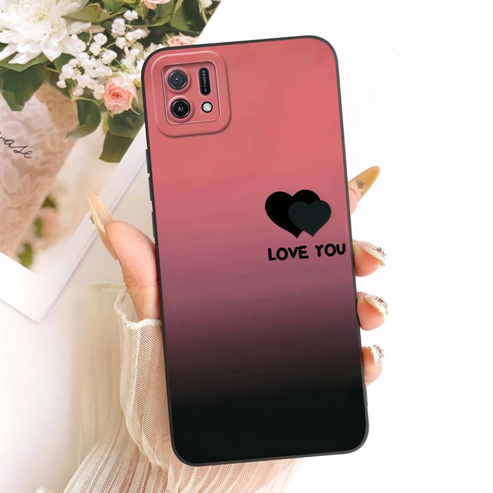 For Oppo A16k CPH2349 Casing For Oppo A16e CPH2421 Cover Fashion Cartoon Cute Funny Painted Silicone Phone Case