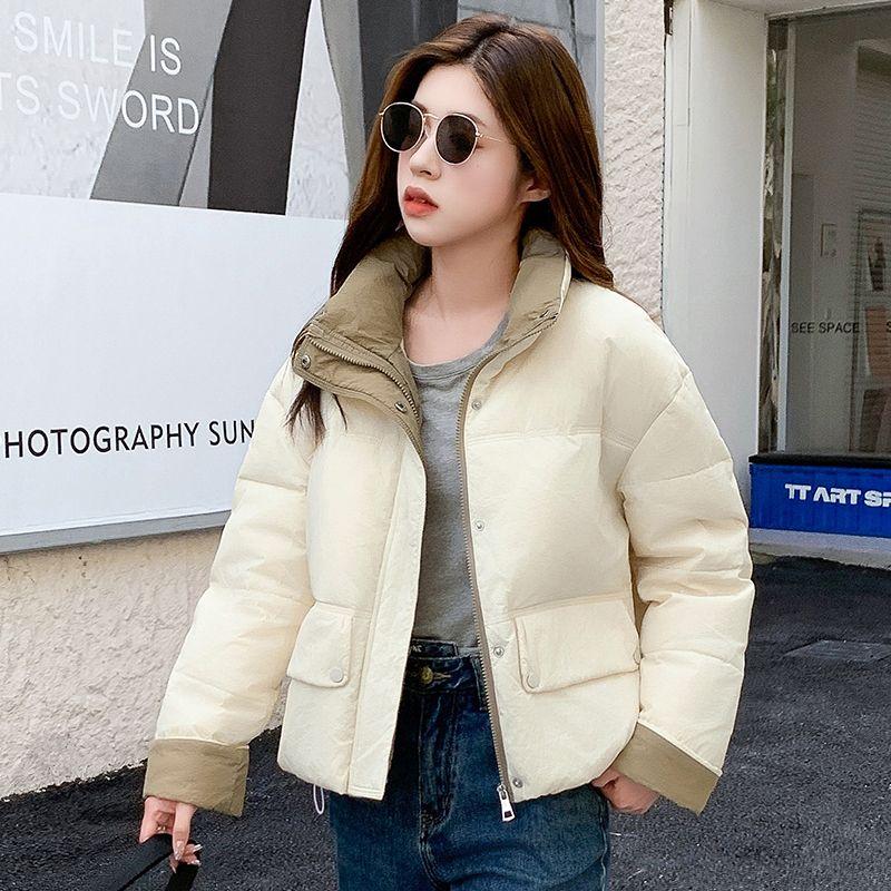 Winter Cotton Jacket Short Bread Small New Style Cotton Jacket Thick Korean Version Loose Fashion Jacket