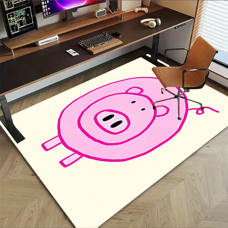 1PC Piggy Anti-slip Carpet, Suitable for Office, Bedroomand Playrooms. It Can Also Be Used As a Sofa Footrest cover-W57