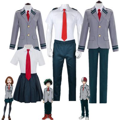 Anime My Hero Academia Midoriya Izuku Bakugou Katsuki Cosplay Costume Ochaco Uraraka Boku No Hero Academia Halloween Uniform Set