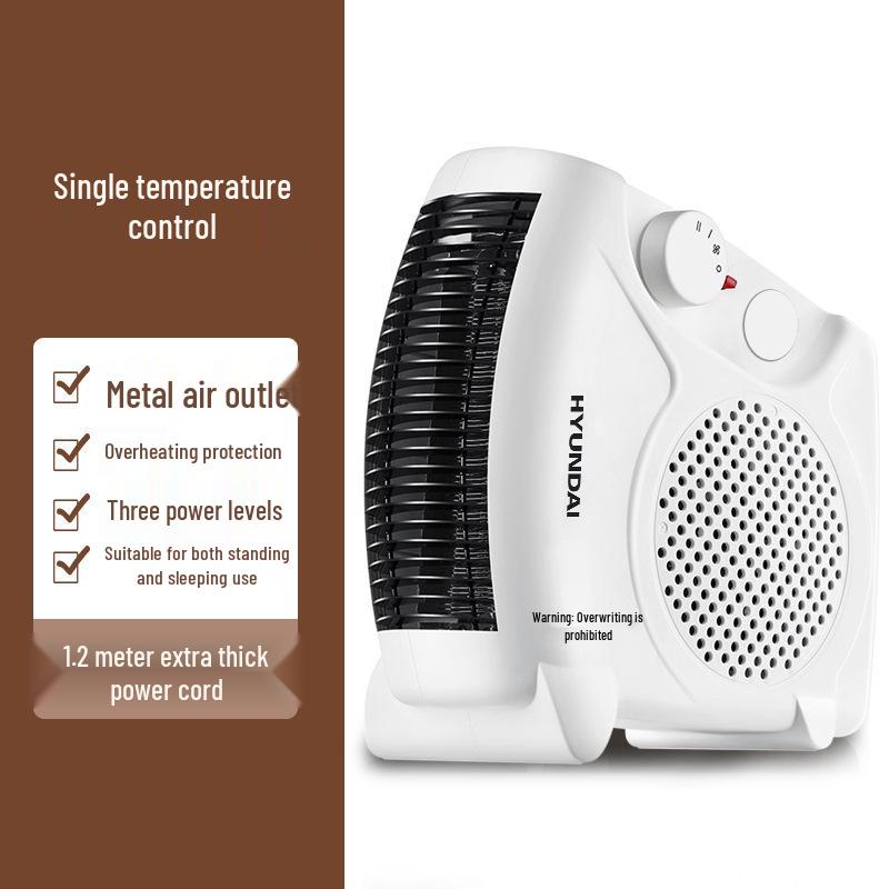 Hyundai Little Sun PTC Fast Heating Desktop Electric Heater - Energy & Power Saving Warm Air Blower for Home or Office.
