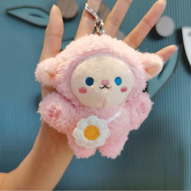Adorable Plush Sheep Backpack Buddy Cute Animal Doll Bag Keychain Toy Gift