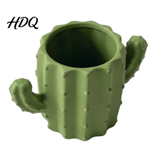 Creative Stationery Holder 3D Printed Cactus Pen Holder Cute Desk Organizer for Pencils Desktop Office Makeup Brushes Multifunctional Storage