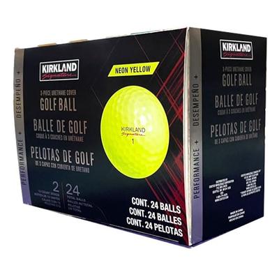Kirkland Signature Golf Balls Version 24 Balls Costco 3-Piece 2.0 Yellow,