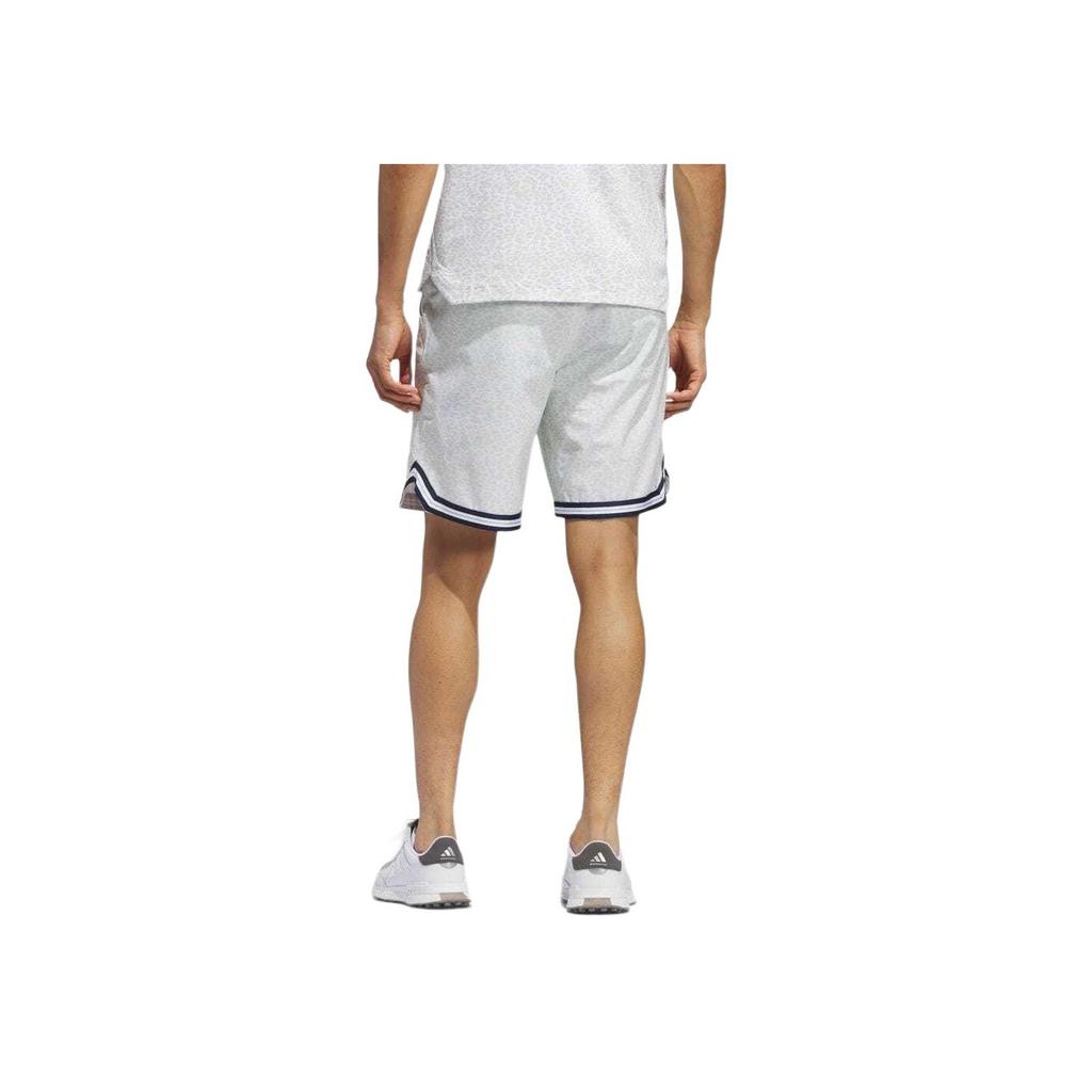 adidas Reißverschluss Bund Allover-Print Shorts Herren Shorts Weiß IN9262