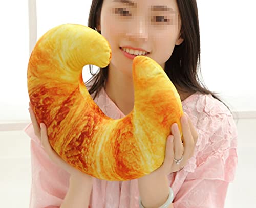 Croissant Cushion Neck Pillow Body Pillow Funny Pillow Travel Nap Food Plush Toy Fun Item Event Party Gift