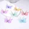 50 Stück Doppellagige Organza Stoff Schmetterling Applikationen Kleidung Nähflicken Braut Haaraccessoires