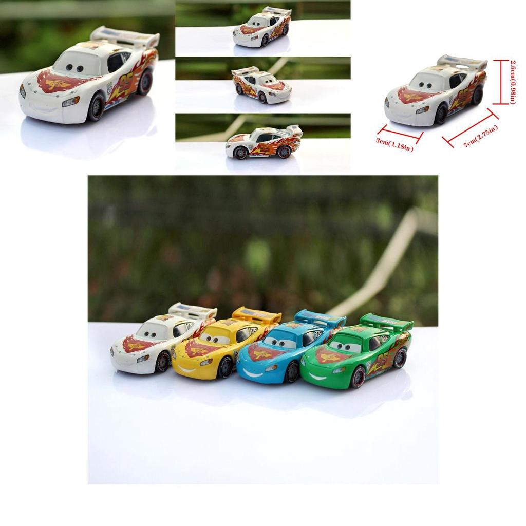 Delightful Cars 95 Yellow Blue Green Mcqueen Alloy Childrens Toy Car Model For Joyful Playtime