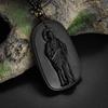 Exquisite Buddhistische Jade-Anhänger-Halskette für Männer und Frauen Religiöse Persönlichkeit Einfaches Amulett Party Kirchenzubehör