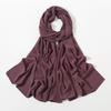 Women's Solid Color Long Scarf Versatile Headscarf Scarf