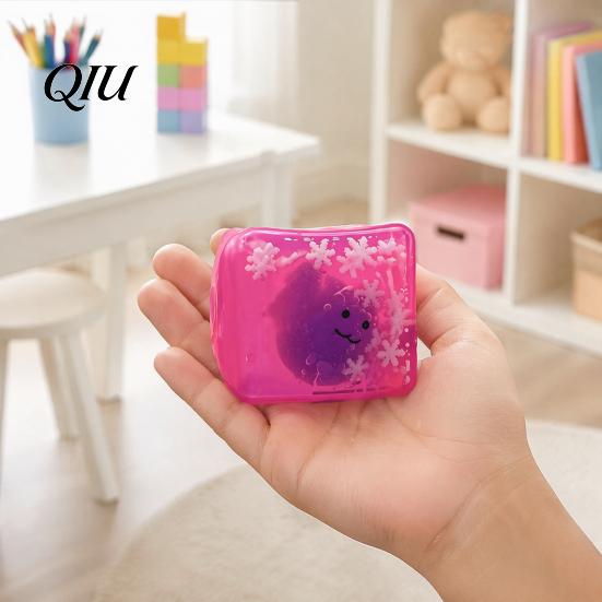 Portable Stress Ball Halloween Ghost Cube Squeeze Toy, Pumpkin Bat Relief with Clear Toy Snowflake, Hand Relaxation Sensory for Party Favors