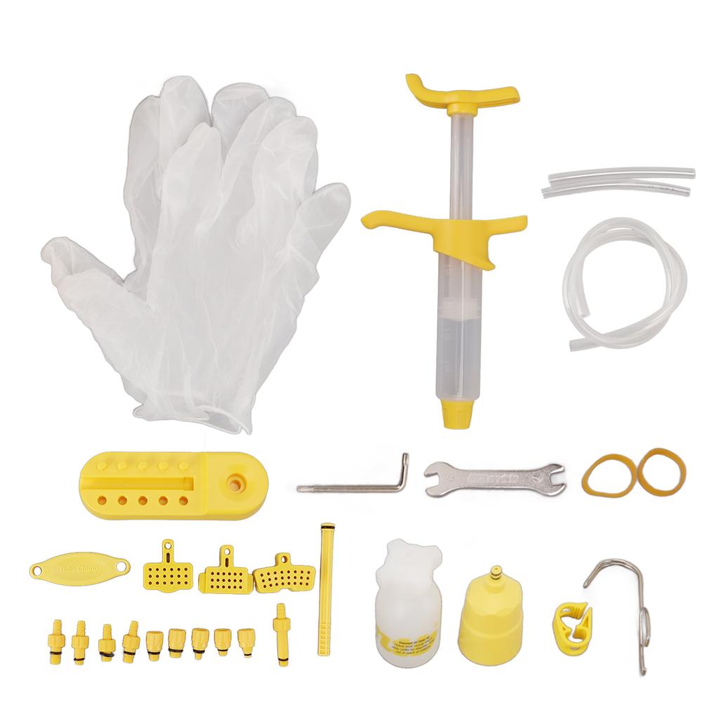 Bike Brake Bleed Kit Hydraulic Multi Connectors Universal Disc Brake Bleeding Tools for Mountain Bicycles