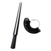 Four-in-One Plastic Ring Sizer and Mandrel for Measuring Finger Circumference and Size