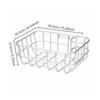 Lightweight Aluminum Bicycle Basket Wide Frame Metal Storage for Outdoor