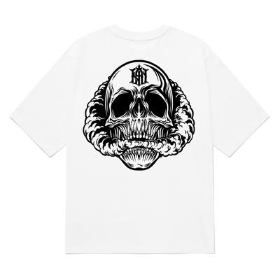KAN6312 Kgtw0208 T-shirt a maniche corte Teschio Fumo 20 Pezzi Bianca