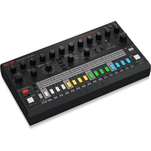 Behringer RD-78 Analog Drum Machine: Featuring 15 Drum Sounds, 34 Iconic Rhythm Presets, and a 16-step Sequencer