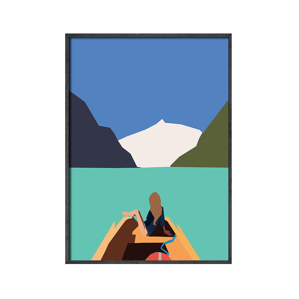 Arte de parede para festa na piscina de verão, impressão minimalista, imagem de viagem, pintura em tela de garota de spa, pôster nódico, decoração de sala de estar