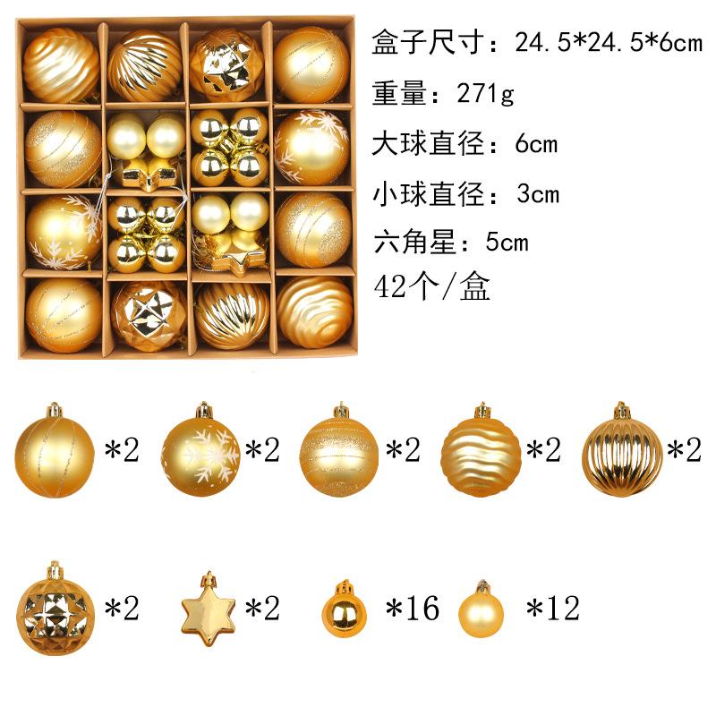 Christmas Tree Balls 6cm 3cm Big Christmas Ball Multicolor Ball Decorations Christmas Tree Ornaments Set for Home Party