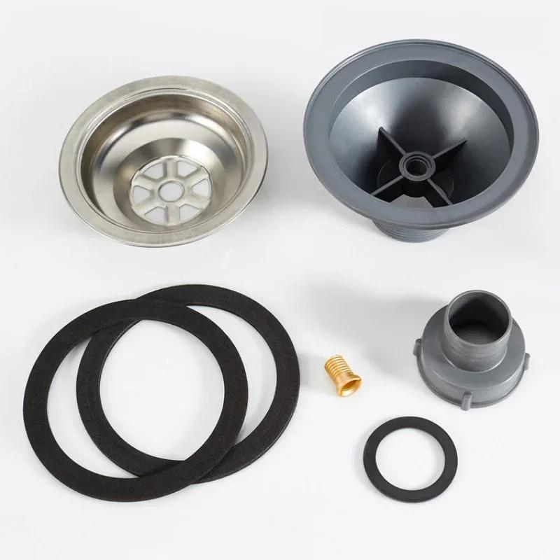 1 STÜCK Edelstahl Spülbeckenablauf Beckenablauf Abfallsieb Stopfen Abfallkorb Dichtungsdeckel für Küchen Badezimmer Zubehör