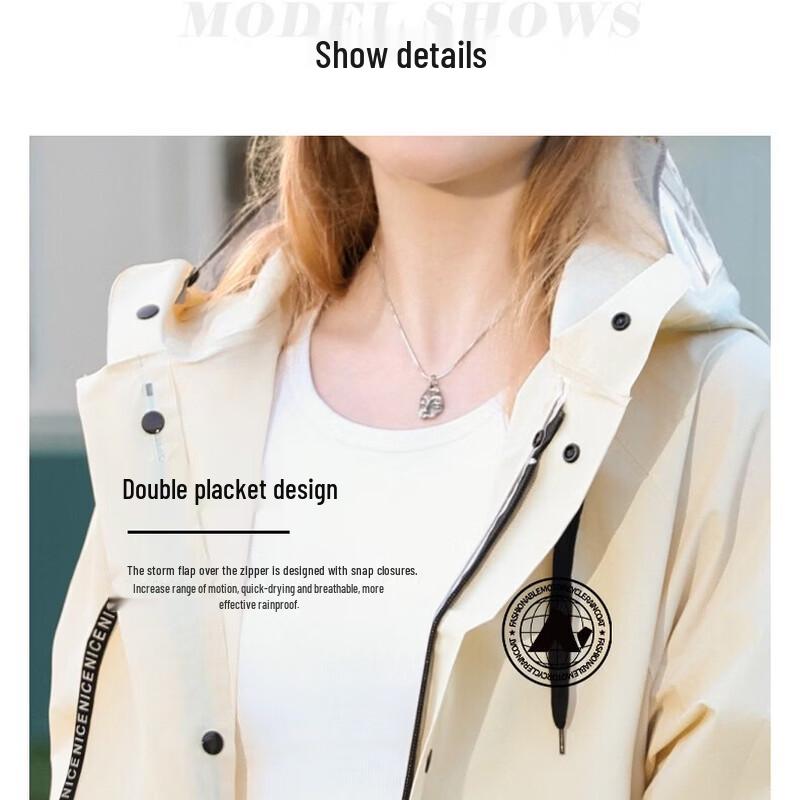Women's EVA One-piece Raincoat for Electric Scooter