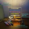 LED Fluorescent DIY Acrylic Message Board - Erasable and Luminous