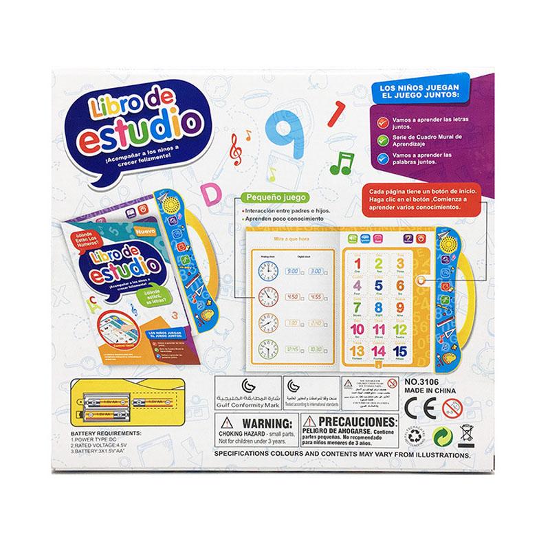 Lernen Sie Spanisch und Englisch mit elektronischem Sprachbuch für Kinder, Früherziehung, Fingerzeig, Lesen, intelligentes Spielzeug, Baby-Sprache, E-Books