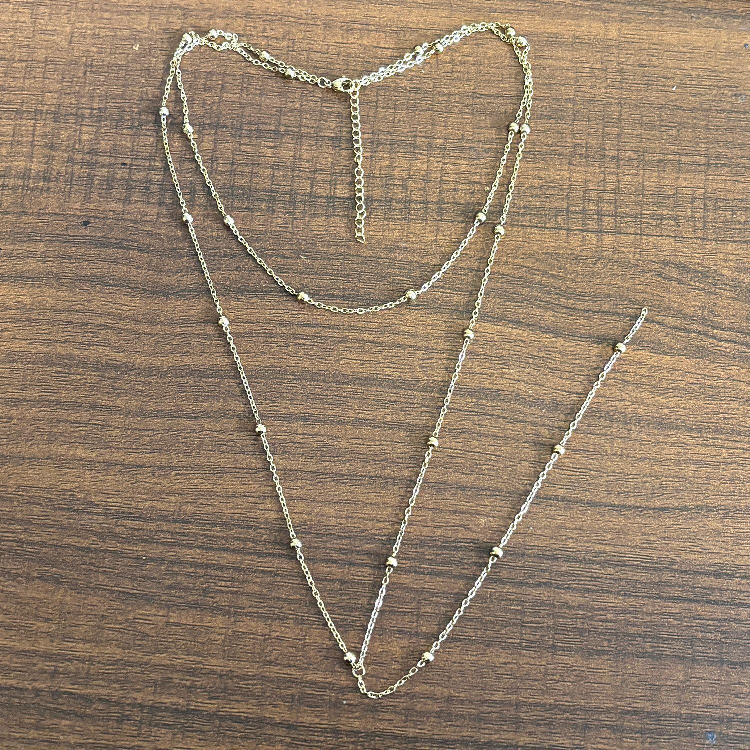 Minimalist Y Shape Clavicle Chain Necklace For Women With Cross Pendant And Beaded Chain Design Elegant Jewelry золотой