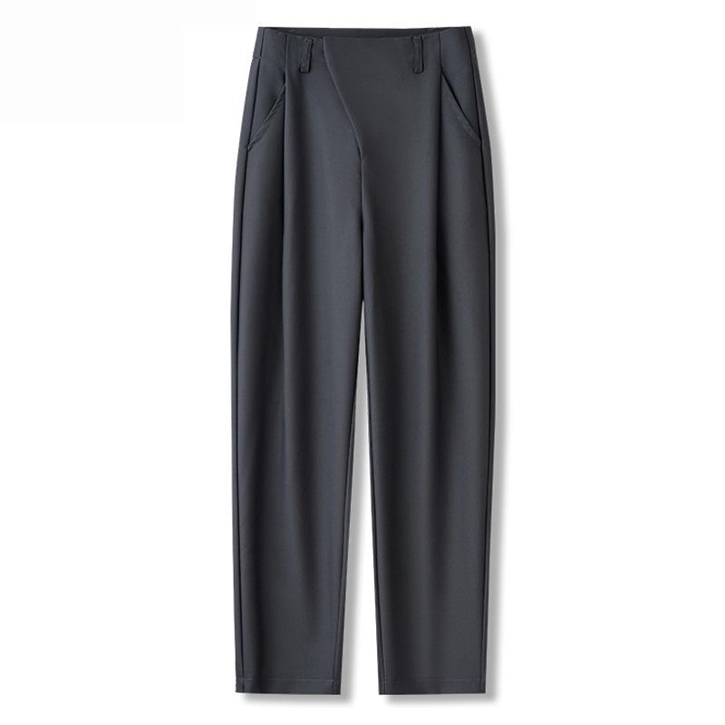 2024 Summer Women's High Waist Slimming Harem Pants - New Fashion Temperament, Casual Draping Cigarette Style