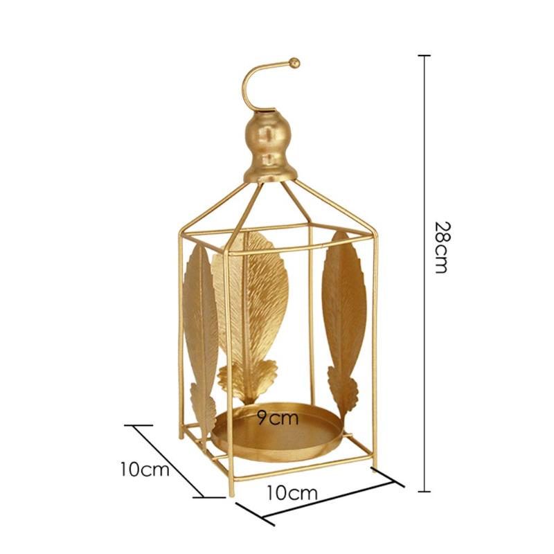 Metal Candle Stick Holder Hanging Birdcage Tealight Lantern Hollow Candle Holders for Table Valentine Patio Indoor Outdoor Gifts