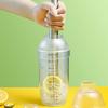 Plastic Cocktail Shaker Drink Mixer Hand Shaker Cup with Scales Boba Tea Shaker Matcha Shaker Cup for Milk Wine Mixing Bar Tool