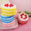 Simulation Strawberry Birthday Cake Squeeze Toy PU Decompression Squishy Fingertip Toy Pony Cake Pressure Relief