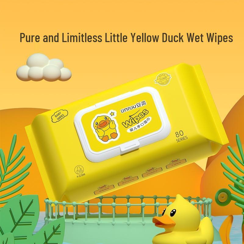 Large Pack Mother & Baby Facial & Hand Cleansing Wipes - Gentle & Specially Designed for Children's Hands and Mouths.