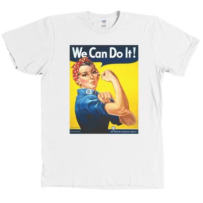 On peut le faire ! Rosie la Riveteuse T-shirt de Propagande Américaine d'Époque de Guerre T-shirt WWII NOUVEAU T-shirt Unisexe