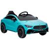 Kids Electric Car, Remote-Controlled, with Transport Wheels, LED Lights, Horn, for Children 3-6 Years, Light Blue