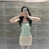 Feel like wearing a Korean set of women's summer small pure desire wind polka dot short skirt skirt two-piece suit