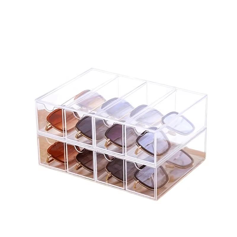 

Коробка для хранения очков, акриловая коробка для хранения, многоярусная подставка для демонстрации, коробка для хранения канцелярского скотча, выдвижного типа