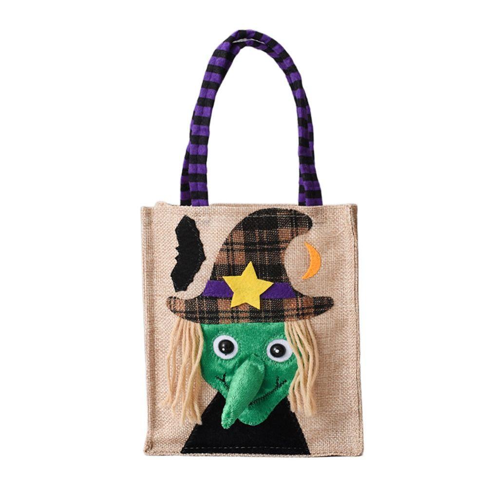 

Подарочные пакеты с изображением черепа ведьмы на Хэллоуин, мультяшная сумочка с изображением кошки и тыквы, креативные сумки-шопперы на Хэллоуин witch