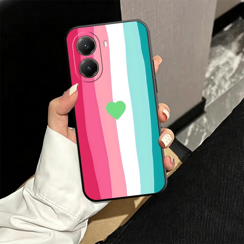 Rainbow Gradient Love Desgin Soft Phone Case for Xiaomi Poco X5 X6 X7 X8 Pro Max X3 F7 F8 Ultra M8 M7 M6 M5 Redmi 15 15C 14C 13C