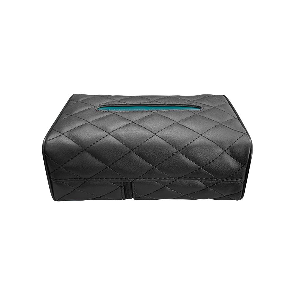 Leather Sun Visor Napkin Box Holder Hanging Car Mask Holder Shading Tissue Case Organizer Auto Storage Decoration Craft Ornament
