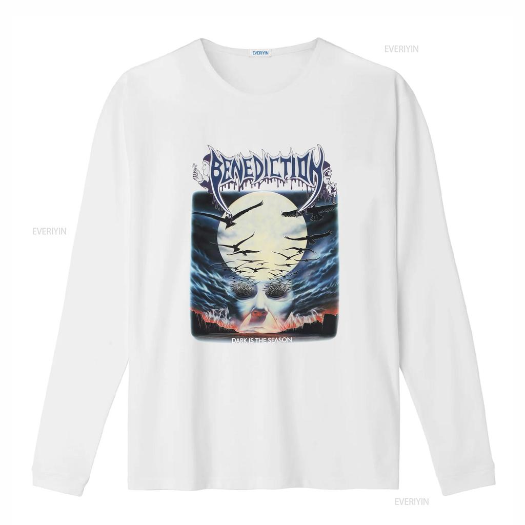 New Benediction Band Dark Is The Season T Shirt For Fans S 5XL BI04204 Vintage Washed Comfortable Top For Everyday Wear