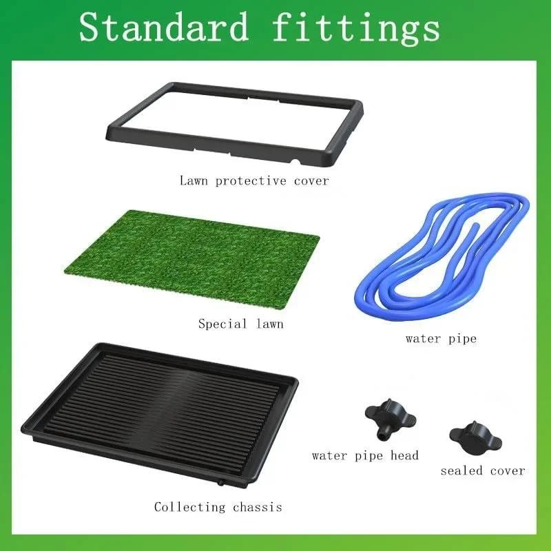 

Washable Dog Grass Pad With Tray Puppy Potty Training Grass,flushing urine Pet Toilet Portable Indoor Outdoor Dog Potty