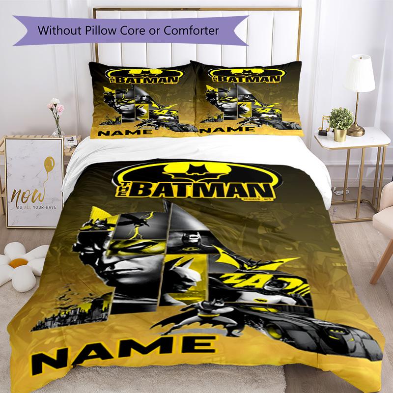 Warner Bros. Films (20) Customize Your Name Bedding Set Breathable Duvet Cover with Pillowcases Home Decoration Birthday Gift