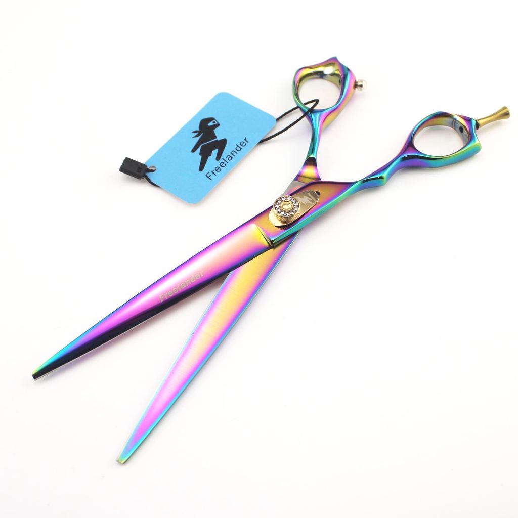7.5" God Walker Color Plating Left-Hand Pet Shears with Bag
