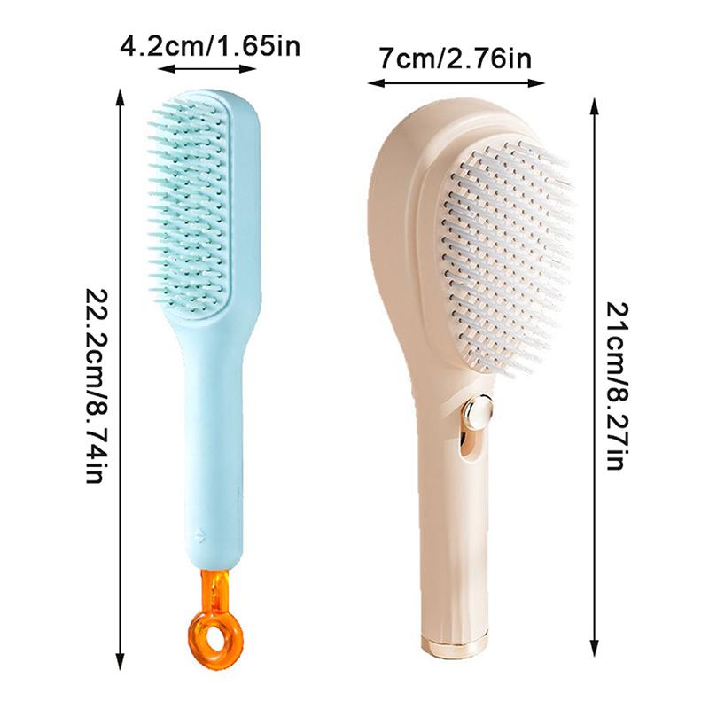 Self Cleaning Hair Massage Airbag Comb Retractable Comb Anti-Static Hair Smoothing Comb Scalp Cleaning Massage Comb Hair Fluffy