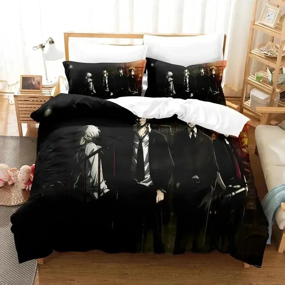 Comforter Anime Psycho Pass Bedding Set Bed Set Comforter King Queen Size Boys Adult Bedding Set
