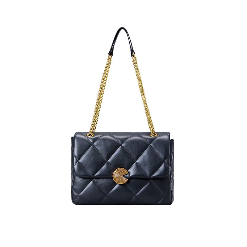 FUFUNI Quilted Chain Crossbody Bag