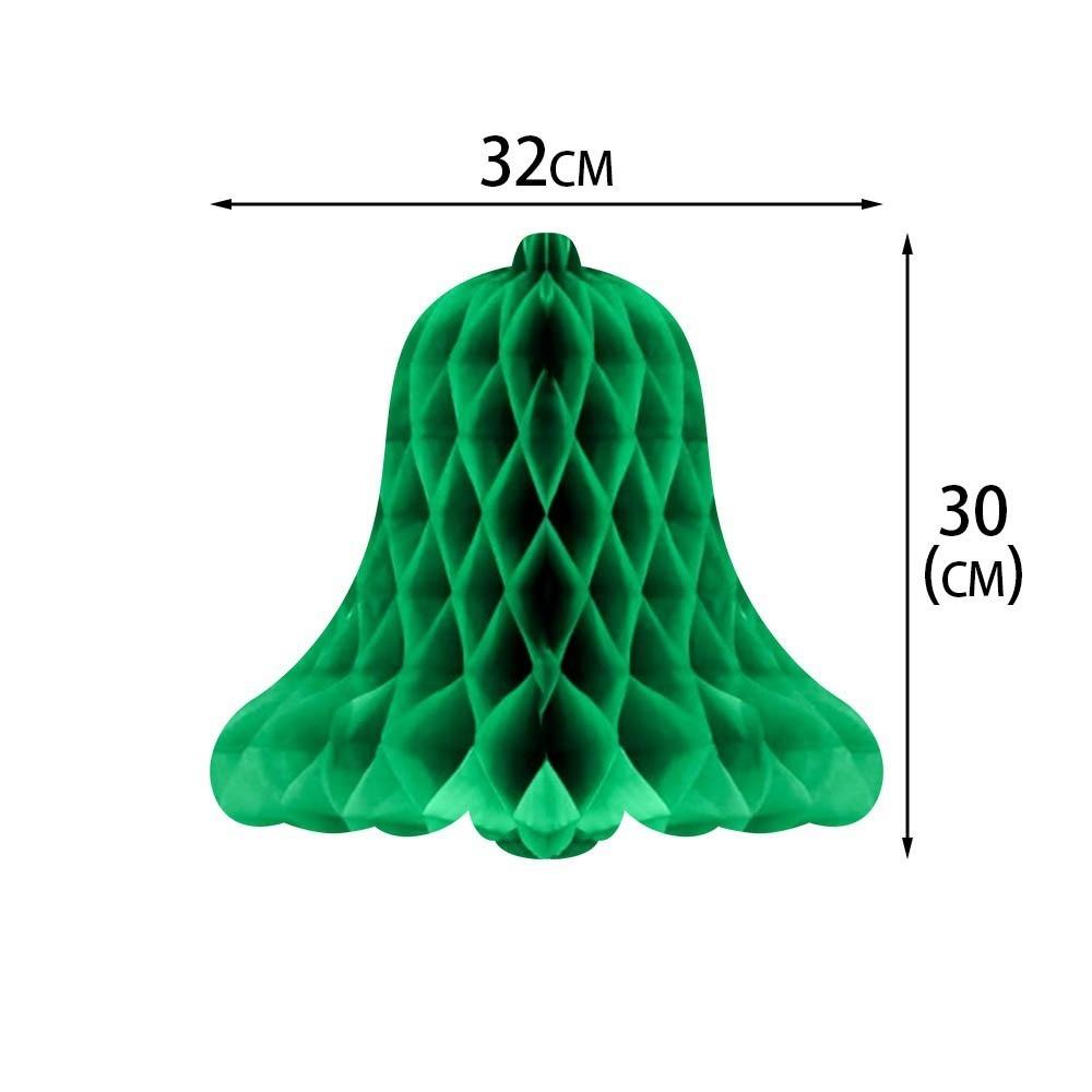 3D Design Honeycomb Hanging Decorations Paper Material Hanging Style Honeycomb Tree Ornaments Bell Shape